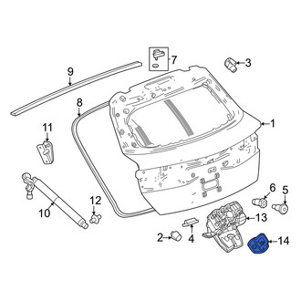 Acura OE - Rear Liftgate Lock Striker Plate