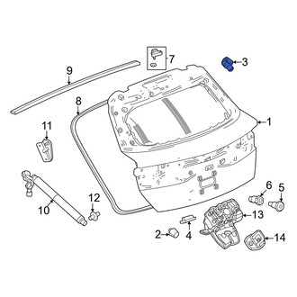 Acura OE - Rear Liftgate Stop Bumper