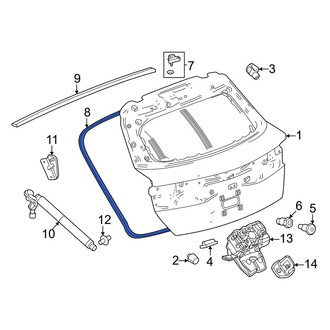 Acura OE - Rear Inner Hatch Seal