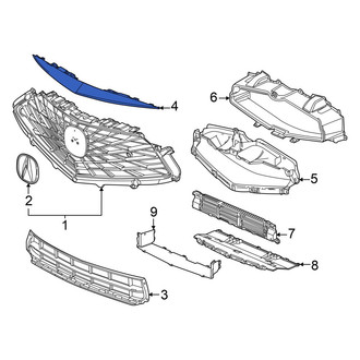Acura OE - Front Upper Grille Molding