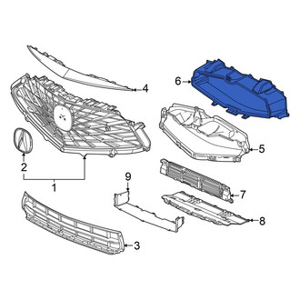 Acura OE - Front Upper Inner Radiator Support Baffle