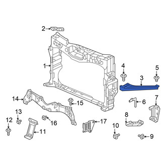 Acura OE - Center Right Radiator Support Bracket