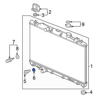 Acura OE - Radiator Drain Plug Gasket