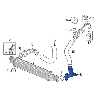 Acura OE - Left Lower Intercooler Pipe