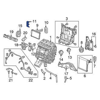 Acura OE - HVAC Heater Core Bracket