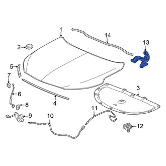Acura OE - Front Left Hood Hinge