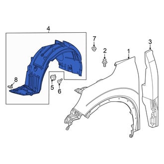 Acura OE - Front Left Fender Splash Shield
