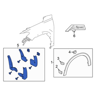 Acura OE - Front Mud Flap Kit