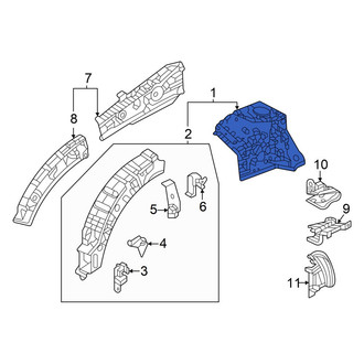 Acura OE - Front Left Fender Apron Assembly