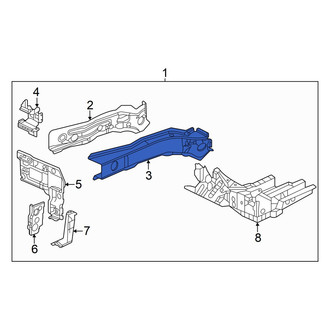 Acura OE - Front Left Inner Frame Side Member