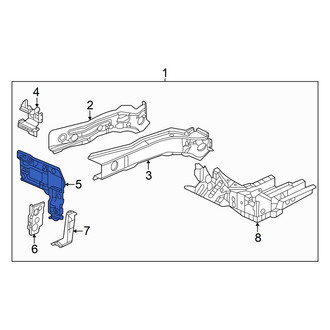 Acura OE - Front Left Frame Rail End