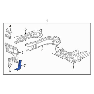 Acura OE - Front Left Frame Side Member Bracket