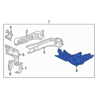 Acura OE - Front Left Floor Side Rail