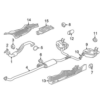 Acura OE - Exhaust System - Exhaust Components (FWD)