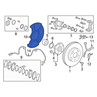 Acura OE - Front Brake Dust Shield