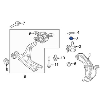 Acura OE - Suspension Ball Joint Nut & Washer