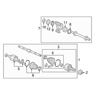 Acura OE - Front Suspension - Drive Axles