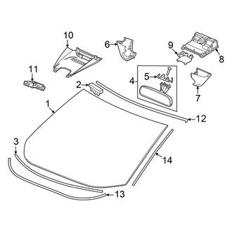 Acura OE - Windshield - Reveal Moldings