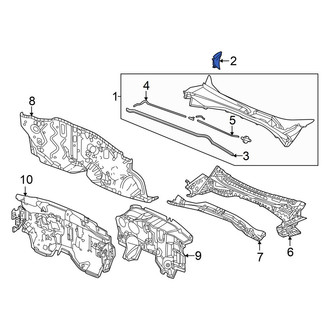Acura OE - Front Right Hood Hinge Cover