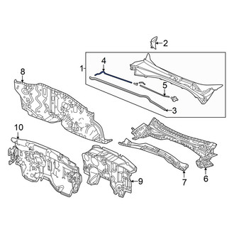 Acura OE - Front Right Windshield Washer Hose