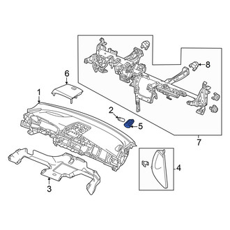 Acura OE - Left Dashboard Air Vent Trim