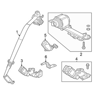 Acura OE - Restraint Systems - Rear Seat Belts