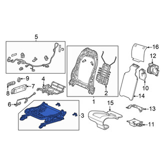 Acura OE - Front Right Seat Track