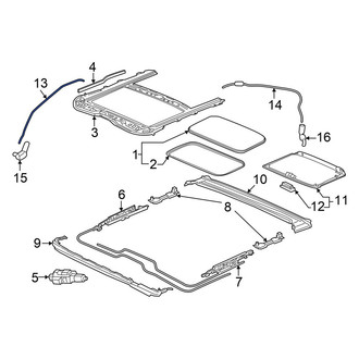 Acura OE - Front Sunroof Drain Hose