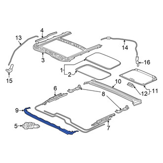 Acura OE - Sunroof Deflector