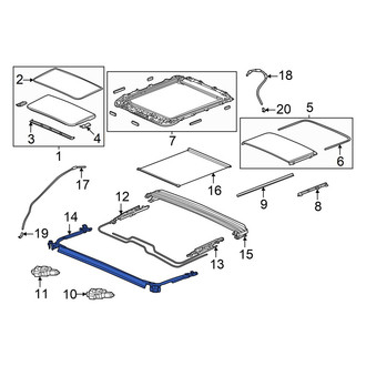 Acura OE - Sunroof Deflector
