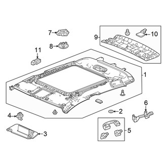 Acura OE - Roof - Interior Trim (With Panoramic)