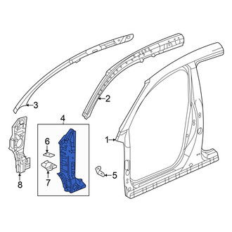 Acura OE - Left Lower Body A-Pillar Reinforcement