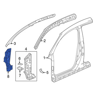 Acura OE - Right Lower Inner Body A-Pillar