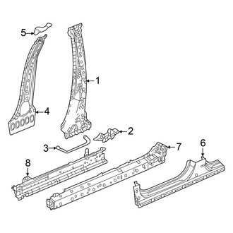 Acura OE - Pillars, Rocker & Floor - Center Pillar & Rocker