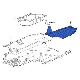 Acura OE - Rear Left Floor Pan Splash Shield