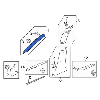 Acura OE - Left Body A-Pillar Trim Panel
