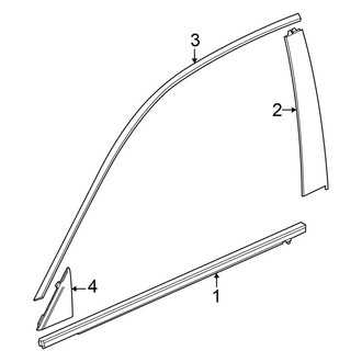 Acura OE - Front Door - Exterior Trim