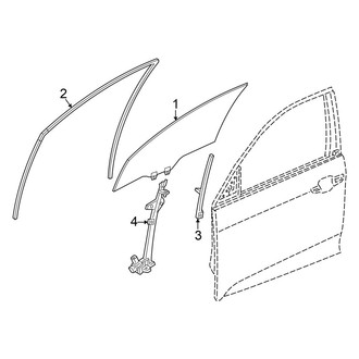 Acura OE - Front Door - Glass & Hardware