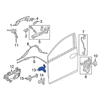 Acura OE - Front Left Upper Door Hinge