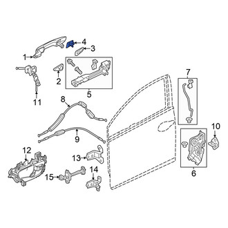 Acura OE - Rear Right Exterior Door Handle Cover