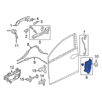 Acura OE - Front Left Door Latch Assembly