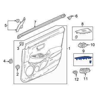 Acura OE - Front Left Door Switch Trim Panel