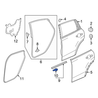 Acura OE - Door Seal Clip