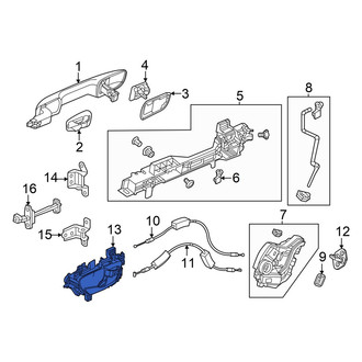 Acura OE - Rear Left Inner Interior Door Handle