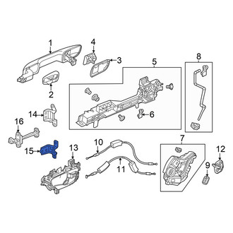 Acura OE - Rear Left Lower Door Hinge