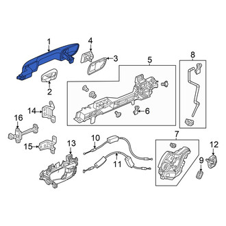Acura OE - Front Left Outer Exterior Door Handle