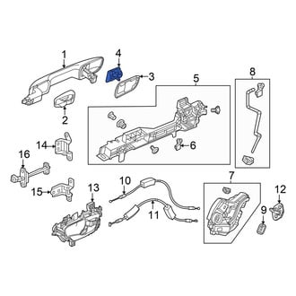 Acura OE - Rear Left Exterior Door Handle Cover