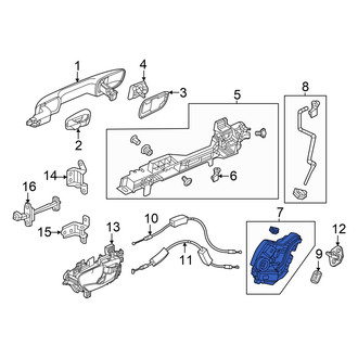 Acura OE - Rear Left Door Latch Assembly