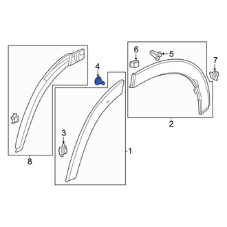 Acura OE - Wheel Arch Molding Screw
