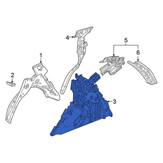 Acura OE - Rear Left Inner Wheel Housing Side Panel